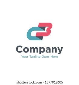 modern geometric initial C B logotype design vector. universal letter brand template illustration. company, corporate, business, finance symbol icon