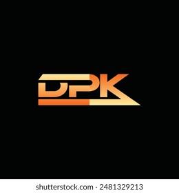 Modern Geometric Initial DPK Simple Icon Business Logo