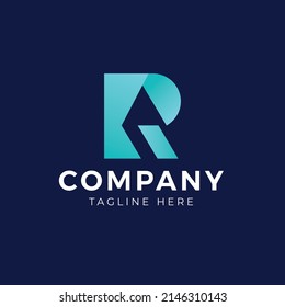 Modern and Geometric Initial R Logo Template