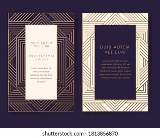 Modern Geometric Invitation Design Template