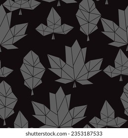 Arte de hoja geométrica moderna, ilustración vectorial de línea