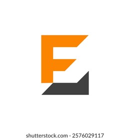 A modern and geometric letter "E" logo design.