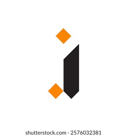 A modern and geometric letter "J" logo design.