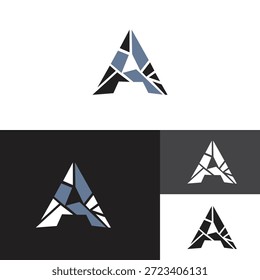 Letra geométrica moderna Un logotipo diseñado con ángulos agudos y Formas abstractas. Adecuado para empresas de tecnología, startups, marca corporativa, agencias creativas e identidad de marca profesional. Limpio, mínimo y versátil para uso digital e impreso.