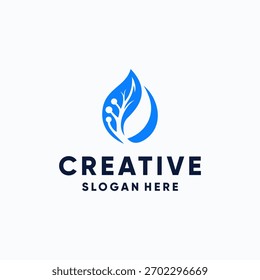 Logotipo geométrico moderno de la letra con los Colores del gradiente para la marca