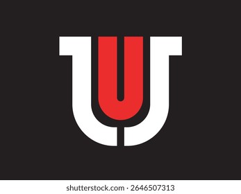Modern Geometric Letter U Initial Monogram Logo Graphic Design