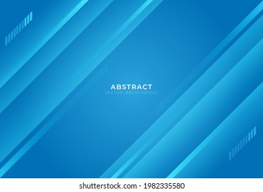 Fondo de gradiente abstracto geométrico moderno de azul claro con efecto de líneas luminosas. Diseño de fondo simple para publicidad, afiche, portada, impresión, banner, publicidad. Ilustración del vector