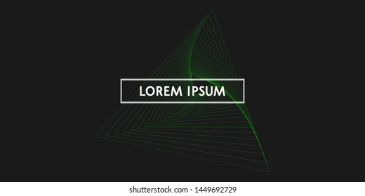 Modern Geometric Line Art Background HD Vector