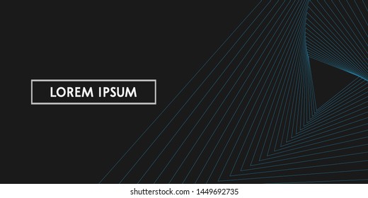 Modern Geometric Line Art Background HD Vector