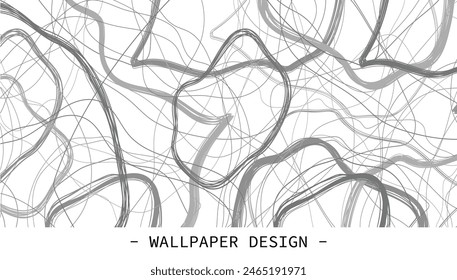 Modern geometric line drawing, elegant wallpaper