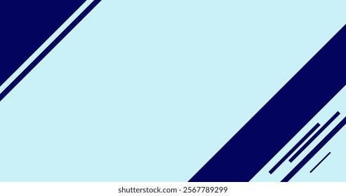 Modern Geometric line shape blue abstract banner design background Blue banner background Geometric blue light stripes texture background.