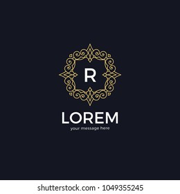Modern geometric logo design. Abstract logo template. Vector illustration.