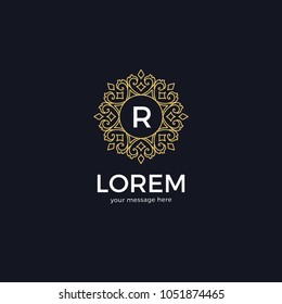 Modern geometric logo design. Abstract logo template. Vector illustration.