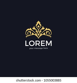 Modern geometric logo design. Abstract logo template. Vector illustration.