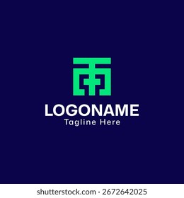 Modern geometric logo design template abstract symbol vector
