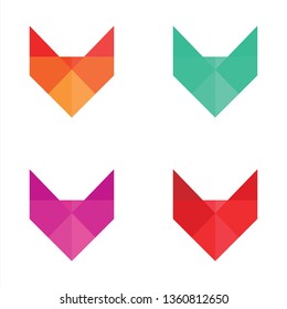 Modern and Geometric Logo Design Vector Element for identity, Company, Business And Brand logotype. Abstract icon and colorful symbol.