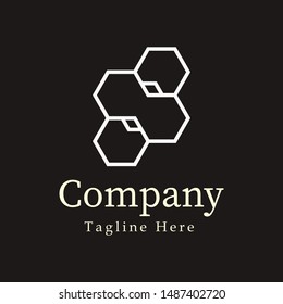 Modern and Geometric Logo Design Vector Element for identity , simple logo design