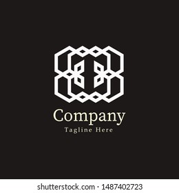 Modern and Geometric Logo Design Vector Element for identity , simple logo design