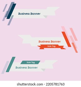 Modern Geometric Lowerthird Banner Template Design