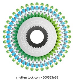 Modern Geometric Mandala Design