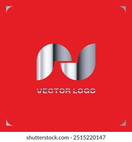 LOGOTIPO GRÁFICO METÁLICO GEOMÉTRICO MODERNO 