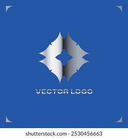 LOGOTIPO GRÁFICO METÁLICO GEOMÉTRICO MODERNO 