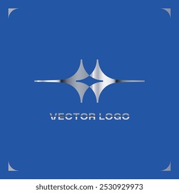 MODERN GEOMETRIC METALLIC GRAPHIC LOGO