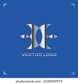 MODERN GEOMETRIC METALLIC GRAPHIC LOGO