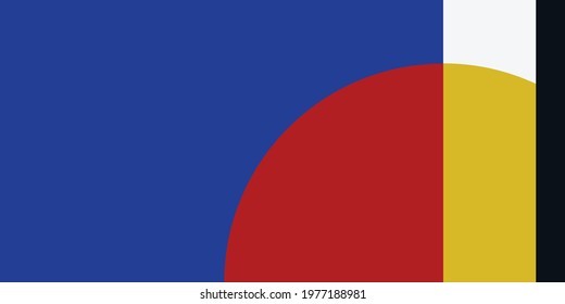 Modern Geometric minimalistic artwork with simple shape and figure. Abstract vector pattern design Illustration