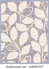 modern geometric oriental bohemian style floral american doodle art  contemporary digital ore weave print pattern design for rug, scarf, pillow, curtain, carpet, wall poster