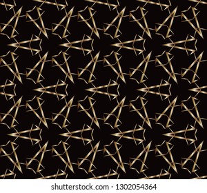  Modern geometric ornament. . Decorative texture. The background mosaic.  Stylish and golden  texture. Luxury  vector pattern. Vector illustration