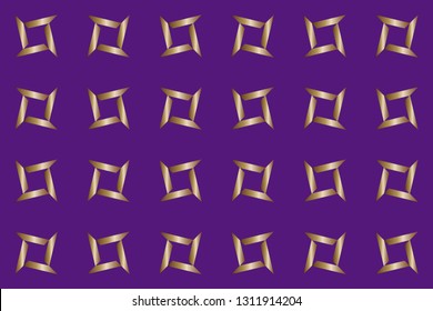  Modern geometric ornament. . Decorative texture. The background mosaic.  Stylish and golden  texture. Luxury  vector pattern. Vector illustration