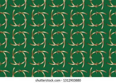  Modern geometric ornament. . Decorative texture. The background mosaic.  Stylish and golden  texture. Luxury  vector pattern. Vector illustration