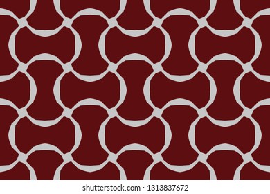 Modern geometric ornament. . Decorative texture. The background mosaic.  Stylish white lines  texture. Luxury  vector pattern. Vector illustration  