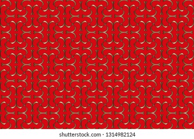 Modern geometric ornament. . Decorative texture. The background mosaic.  Stylish and golden  texture. Luxury  vector pattern. Vector illustration