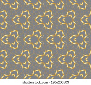 . Modern geometric ornament. Seamless illustration for design. Vector illustration
