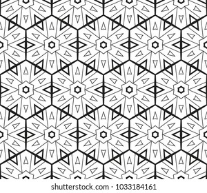 Modern geometric ornament. Seamless vector illustration for design.