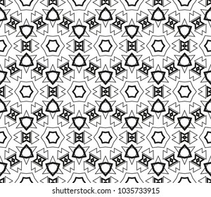 Modern geometric ornament. Seamless vector illustration for design.