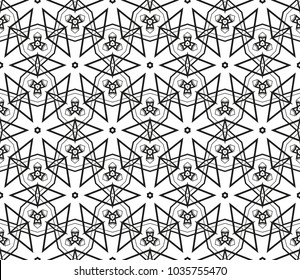 Modern geometric ornament. Seamless vector illustration for design.