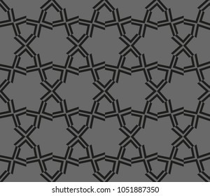 Modern geometric ornament. Seamless vector illustration for design.