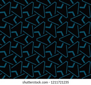 Modern geometric ornament. Seamless vector illustration for design.