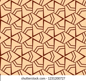 Modern geometric ornament. Seamless vector illustration for design.