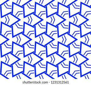 Modern geometric ornament. Seamless vector illustration for design.