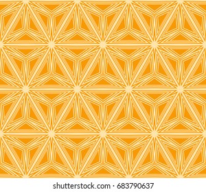 modern geometric ornament. seamless vector illustration. orange color