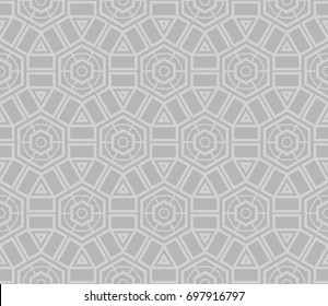 Modern geometric ornament. Seamless vector illustration for design.