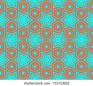 Modern geometric ornament. Seamless vector illustration for design.
