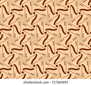Modern geometric ornament. Seamless vector illustration for design.