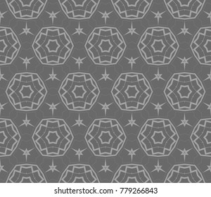 Modern geometric ornament. Seamless vector illustration for design