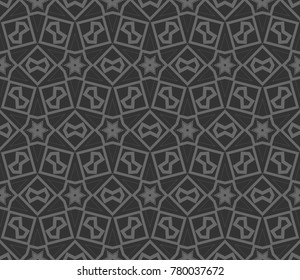 Modern geometric ornament. Seamless vector illustration for design