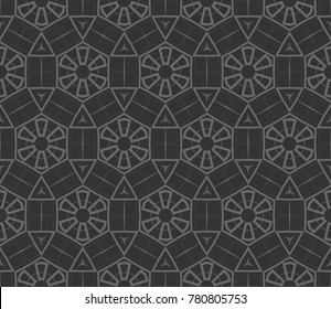 Modern geometric ornament. Seamless vector illustration for design